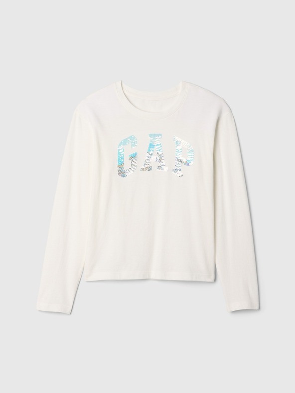 GAP T-shirt bambino con logo in paillettes GAP