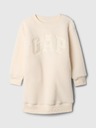 GAP Abito in felpa sherpa da bambino con logo GAP