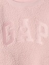 GAP Abito in felpa sherpa da bambino con logo GAP