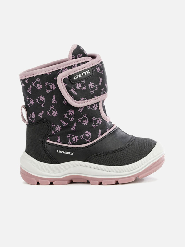 Geox Stivaletti neri da bambina Geox Flanfil ABX