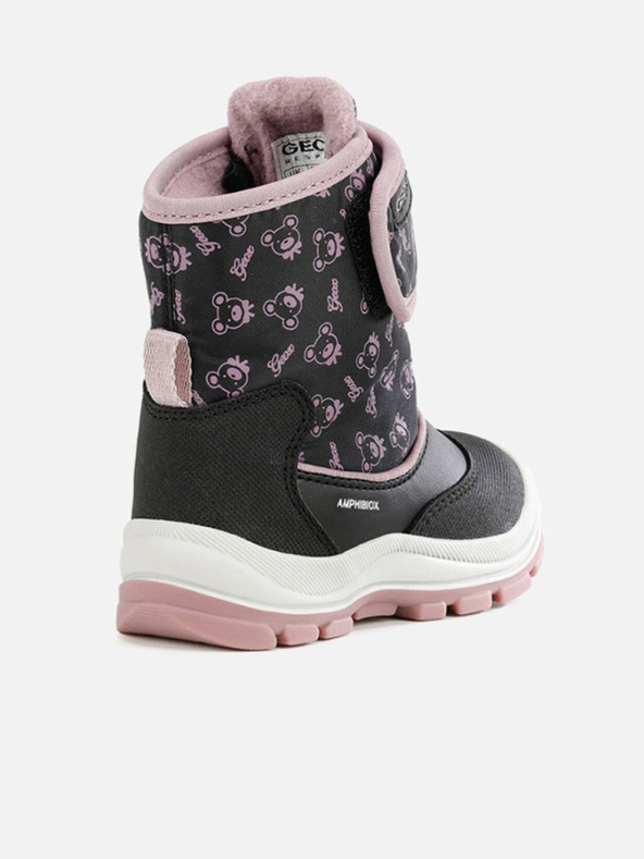 Geox Stivaletti neri da bambina Geox Flanfil ABX