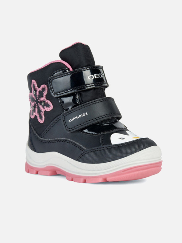 Geox Stivaletti neri da bambina Geox Flanfil ABX