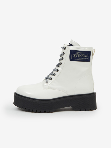 Lee Cooper Stivaletti Lee Cooper bianchi da donna con plateau