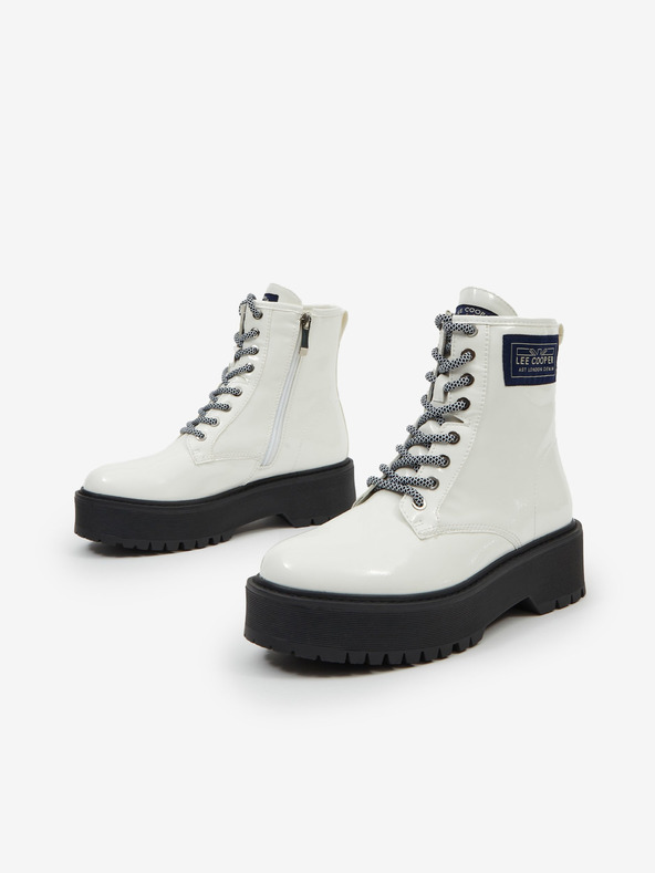 Lee Cooper Stivaletti Lee Cooper bianchi da donna con plateau