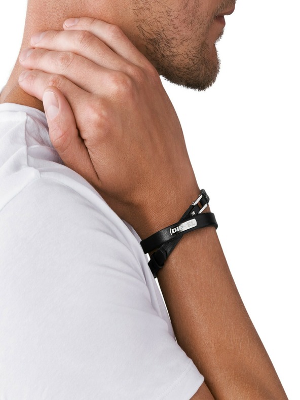 Diesel Bracciale in pelle Diesel da uomo
