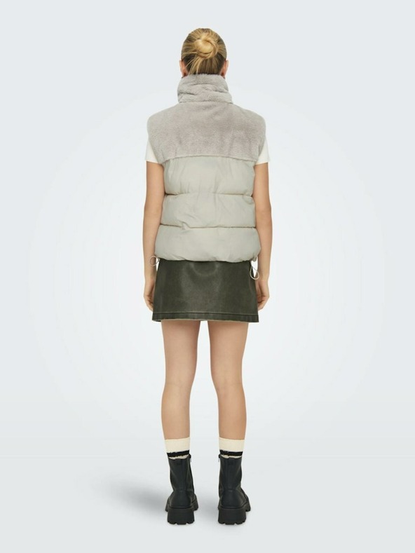 ONLY Gilet trapuntato beige da donna ONLY Wanja