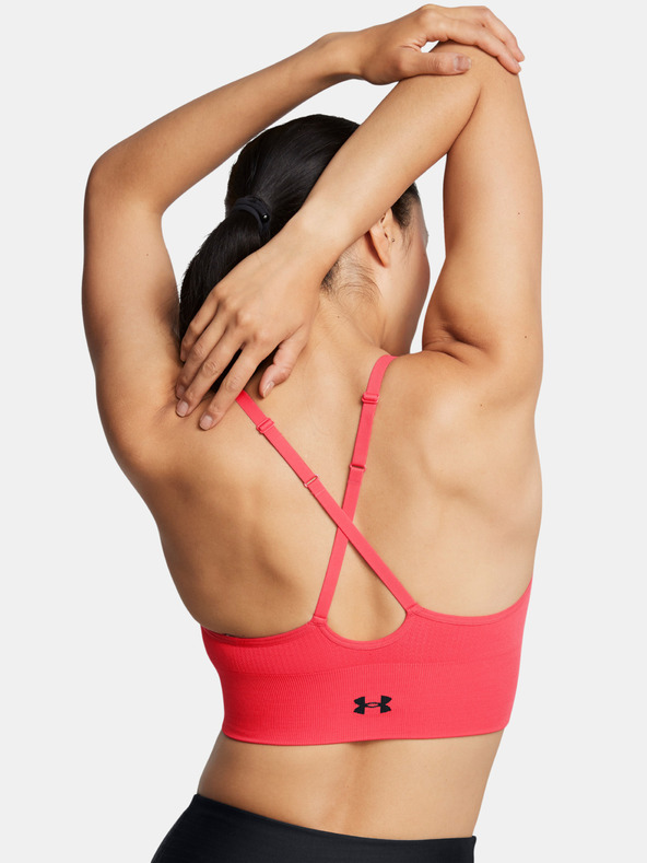 Under Armour Reggiseno basso senza cuciture Under Armour Donna Vanish-RED