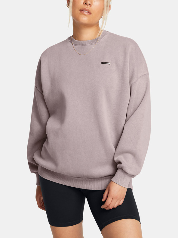 Under Armour Felpa Under Armour UA Icon HWT Flc OS Crew-GRY da donna