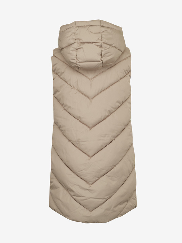 Jacqueline de Yong Gilet trapuntato beige da donna JDY Skylar