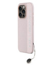 Karl Lagerfeld Karl Lagerfeld PU Saffiano Strass Charm Back Cover per iPhone 15 Pro Pink