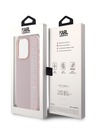 Karl Lagerfeld Karl Lagerfeld PU Saffiano Strass Charm Back Cover per iPhone 15 Pro Pink