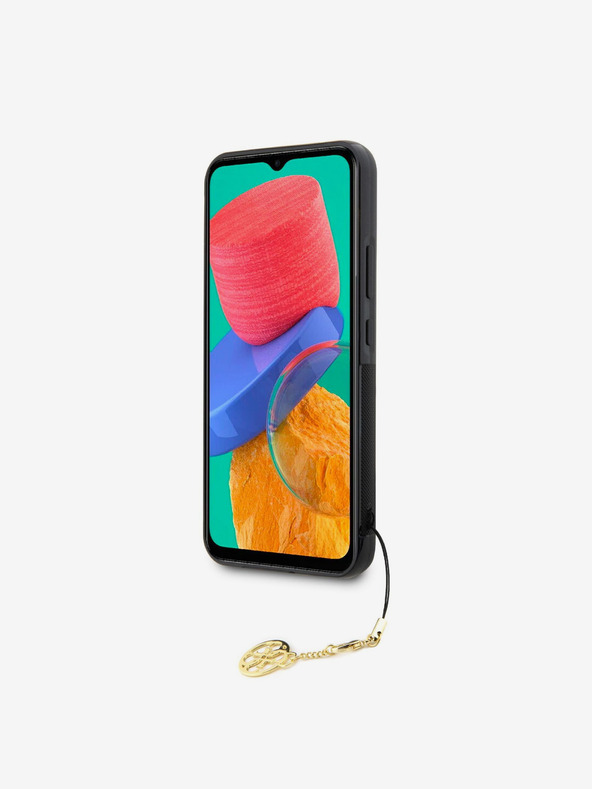 Guess 4G Charm Rear Cover for Samsung Galaxy A34 5G Brown Phone Case