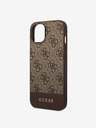 Guess Guess PU 4G Cover posteriore a righe per iPhone 14 Brown