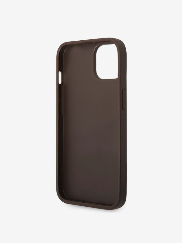Guess Guess PU 4G Cover posteriore a righe per iPhone 14 Brown