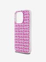 DKNY Cover posteriore con motivo a ripetizione PC/TPU per iPhone 15 Pro Max rosa DKNY