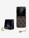 Guess Custodia posteriore con charm 4G di Guess per Samsung Galaxy Z Flip 5 marrone