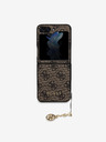 Guess Custodia posteriore con charm 4G di Guess per Samsung Galaxy Z Flip 5 marrone