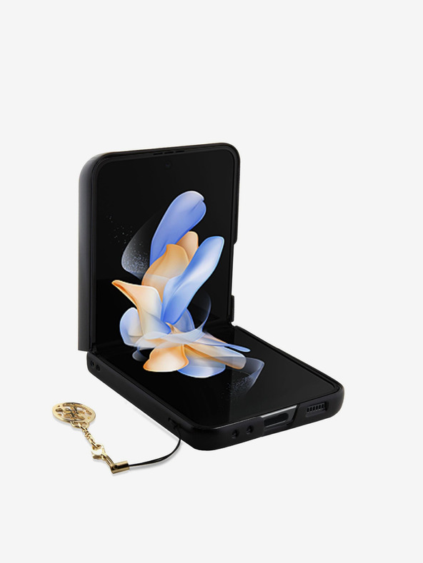 Guess Custodia posteriore con charm 4G di Guess per Samsung Galaxy Z Flip 5 marrone