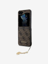 Guess Custodia posteriore con charm 4G di Guess per Samsung Galaxy Z Flip 5 marrone