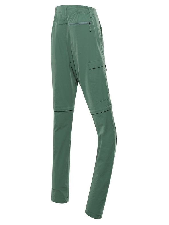 ALPINE PRO Pantaloni da uomo con impermeabilizzazione e gambe staccabili. ALPINE PRO NESC verde