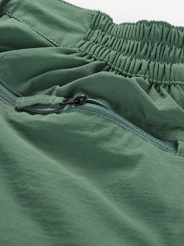 ALPINE PRO Pantaloni da uomo con impermeabilizzazione e gambe staccabili. ALPINE PRO NESC verde