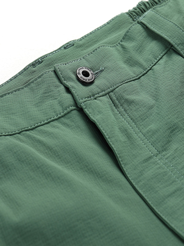 ALPINE PRO Pantaloni da uomo con impermeabilizzazione e gambe staccabili. ALPINE PRO NESC verde