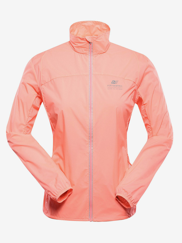 ALPINE PRO Giacca ultraleggera da donna con membrana ALPINE PRO SPINA neon salmone