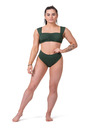 Nebbia Top bikini Miami retro 553 S, verde scuro