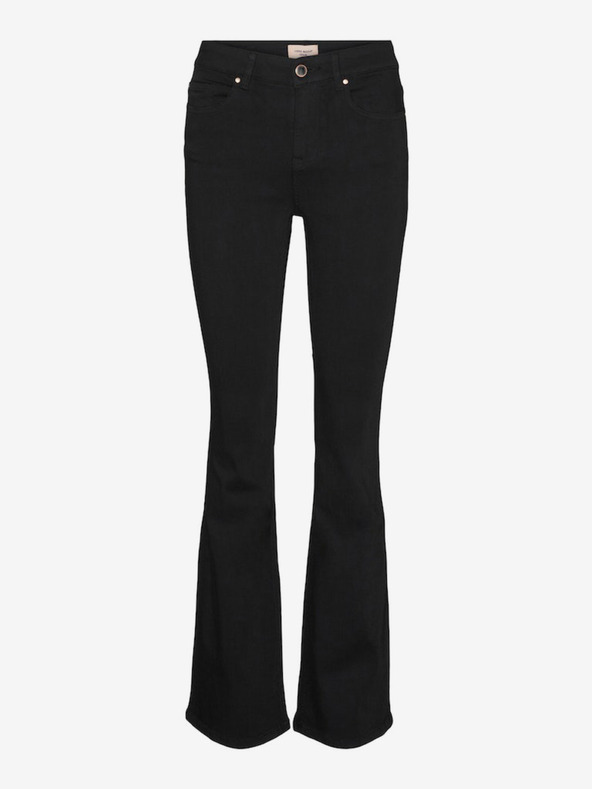 Vero Moda Jeans neri da donna dal taglio svasato Vero Moda Flash