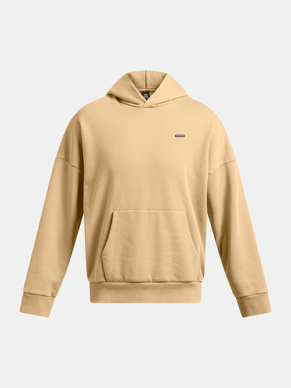Under Armour Felpa con cappuccio Under Armour UA Icon HWT Flc Wash OS Hood-BRN da uomo