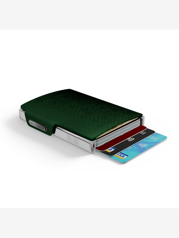 Mondraghi Portafoglio in pelle fantasia verde Mondraghi Elegance