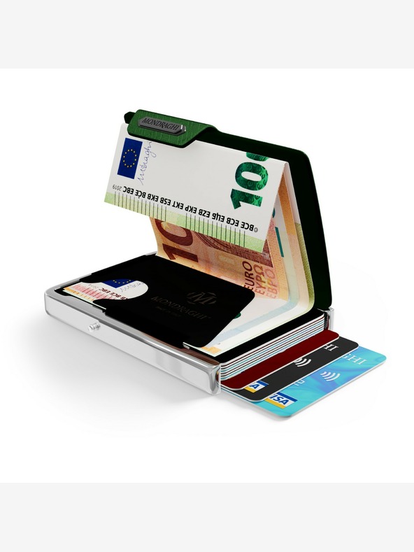 Mondraghi Portafoglio in pelle fantasia verde Mondraghi Elegance