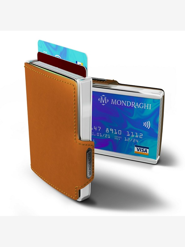 Mondraghi Portafoglio Mondraghi Elegance in pelle marrone