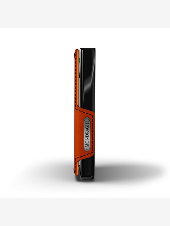 Mondraghi Portafoglio Mondraghi Racing in pelle arancione