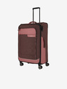 Travelite Valigia Travelite Viia 4w L rosa e marrone