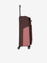 Travelite Valigia Travelite Viia 4w L rosa e marrone