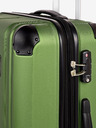 Travelite Set di tre valigie Travelite City 4w verdi S,M,L Verde