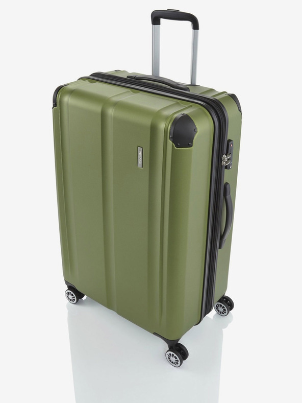 Travelite Valigia Travelite City 4w L verde