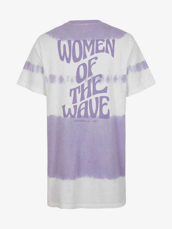 O'Neill Vestito O'Neill WOW T-SHIRT viola e bianco da donna a fantasia