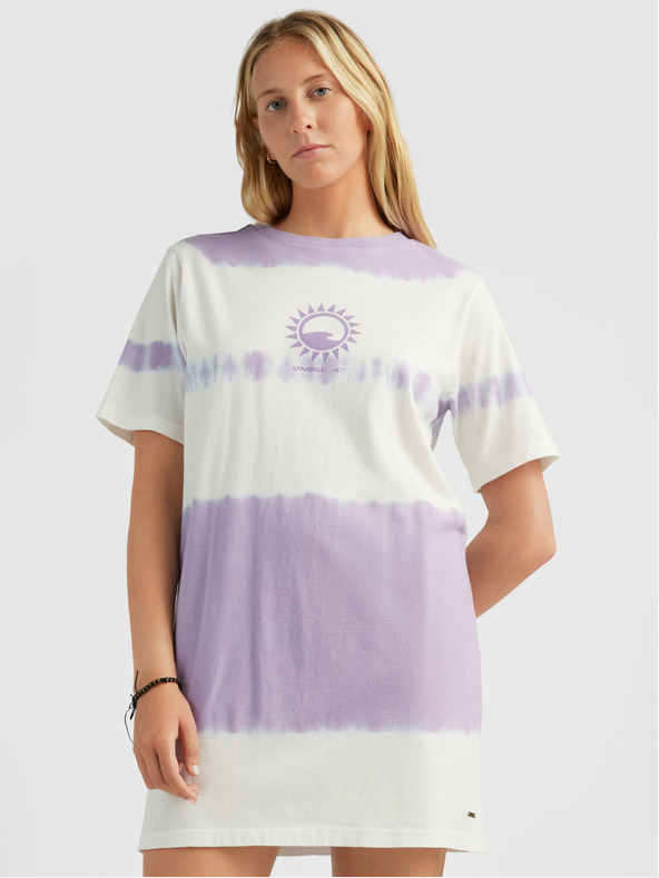 O'Neill Vestito O'Neill WOW T-SHIRT viola e bianco da donna a fantasia