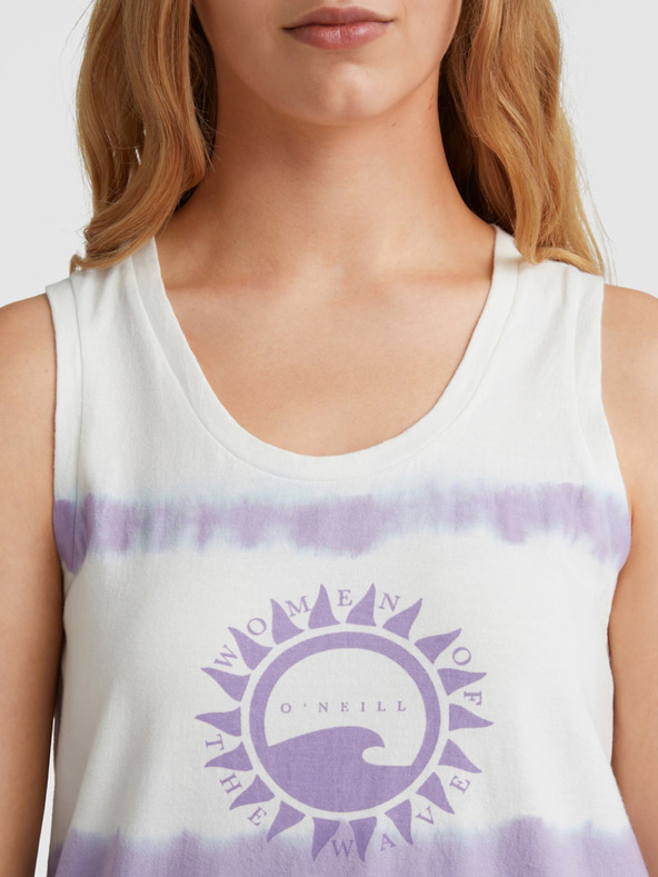 O'Neill Canotta fantasia O'Neill WOW TANKTOP viola e bianca da donna