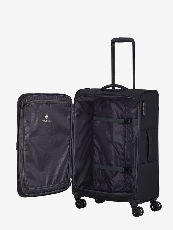 Travelite Set di tre valigie da viaggio Travelite Chios S,M,L Nero