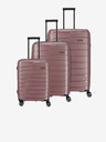 Travelite Set di tre valigie da viaggio Travelite Air Base S,M,L rosa