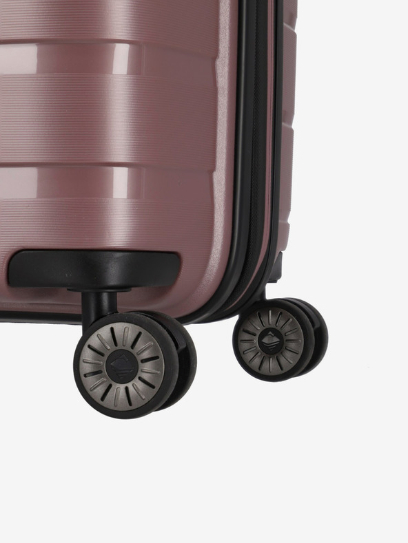 Travelite Set di tre valigie da viaggio Travelite Air Base S,M,L rosa