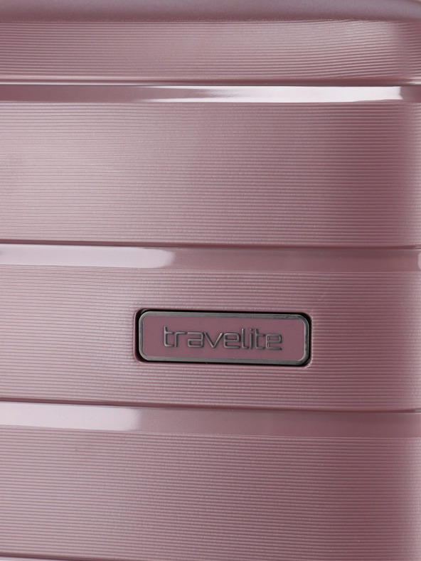 Travelite Set di tre valigie da viaggio Travelite Air Base S,M,L rosa