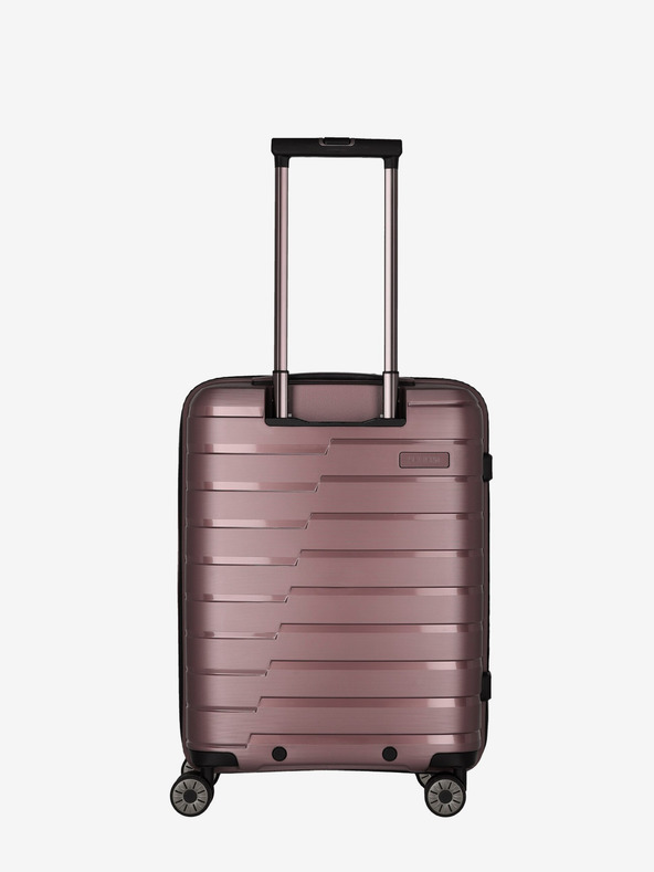 Travelite Travelite Air Base 4w S rosa Valigia da viaggio con tasca frontale