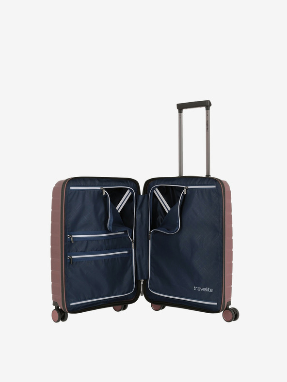 Travelite Travelite Air Base 4w S rosa Valigia da viaggio con tasca frontale