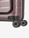 Travelite Travelite Air Base 4w S rosa Valigia da viaggio con tasca frontale