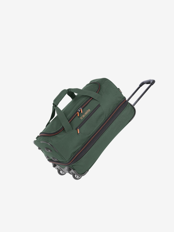 Travelite Borsone con ruote Travelite Basics verde scuro S