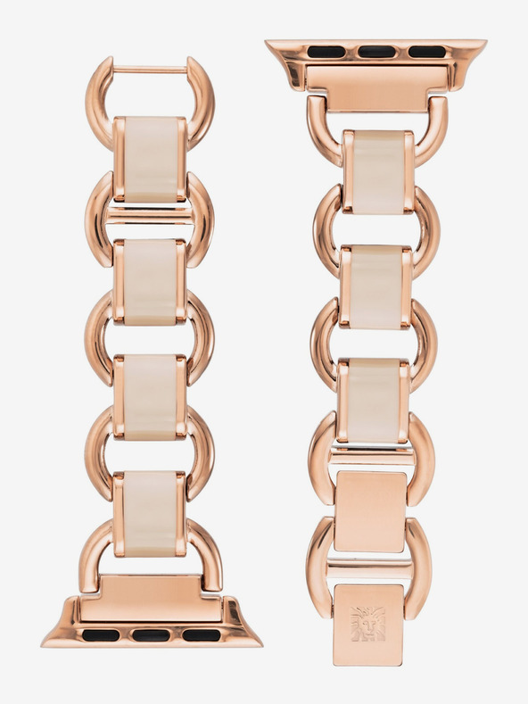 Anne Klein Cinturino da donna per Apple Watch 42/44/45/ultra 49 mm in oro rosa Anne Klein